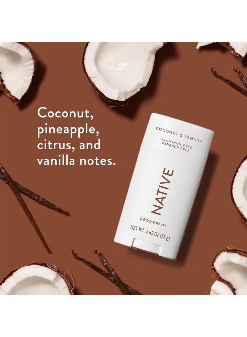 نيتيف مزيل عرق - مزيل عرق طبيعي للنساء والرجال - نباتي، خالٍ من الغلوتين، لم يُختبر على الحيوانات - خالٍ من الألومنيوم، خالٍ من البارابين والكبريتات - جوز الهند والفانيليا - Image 5